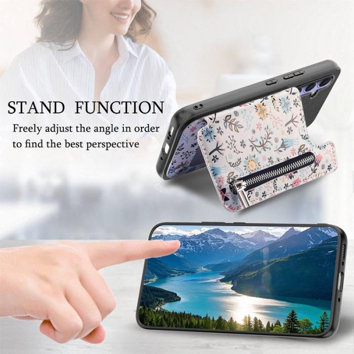 OEM - Mobilfodral för Samsung Galaxy S26 Konstläder RFID - Svart