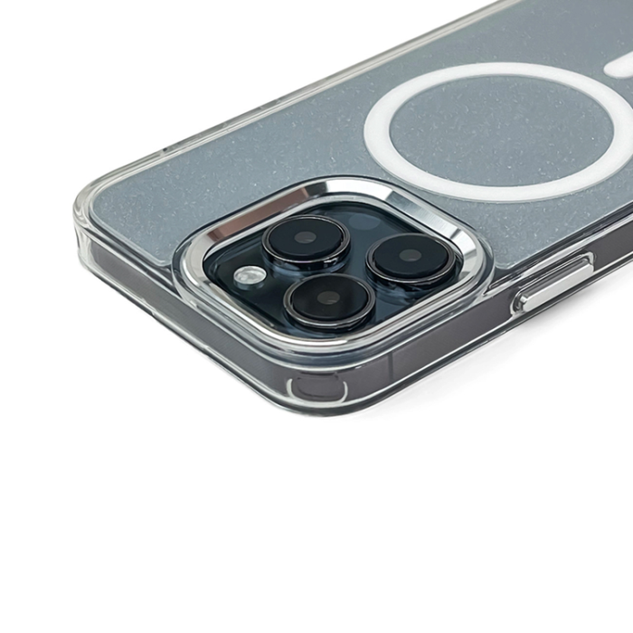 A-One Brand - iPhone 17 Pro Mobilskal MagSafe Glitter - Semitransparent
