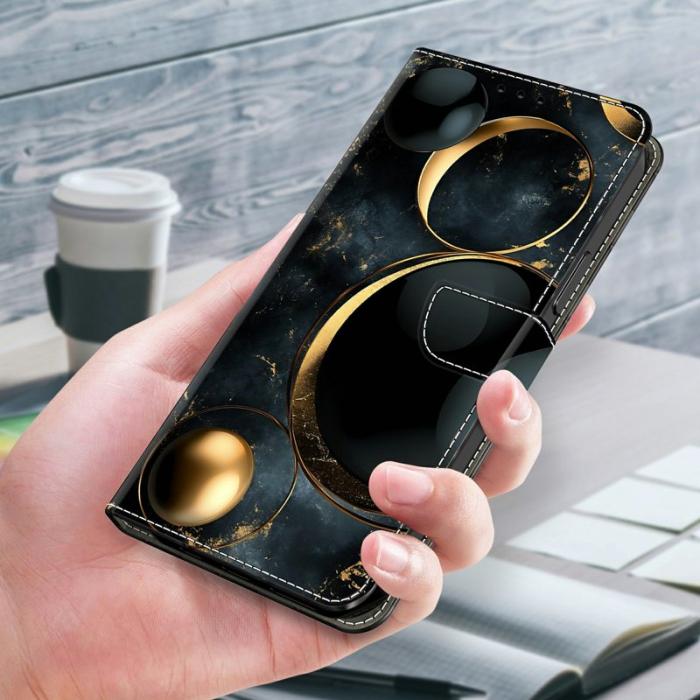 OEM - Plånboksfodral för Samsung Galaxy S26 Fällbart Ställ - Konstläder - Guld