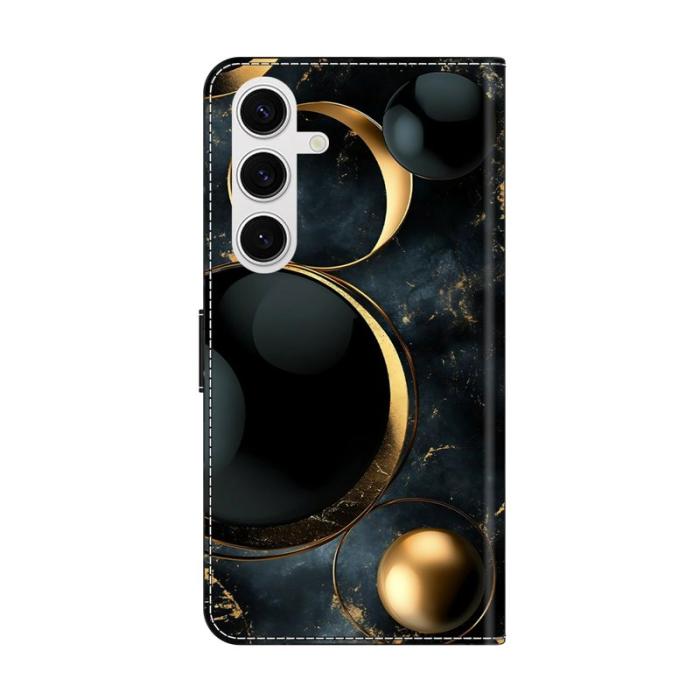 OEM - Plånboksfodral för Samsung Galaxy S26 Fällbart Ställ - Konstläder - Guld