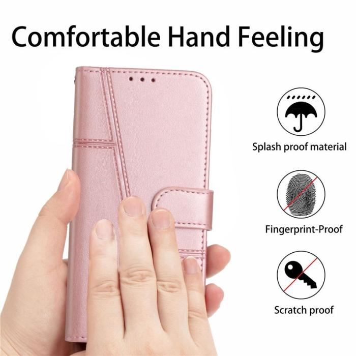 OEM - Plånboksfodral för Samsung Galaxy S26 Fällbart Ställ - Roséguld