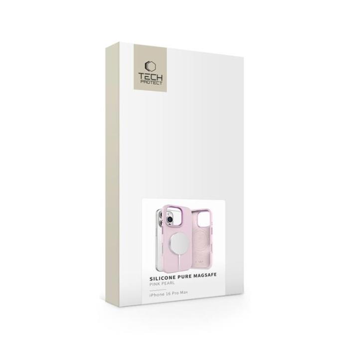 Tech-Protect - Tech-Protect iPhone 16 Pro Mobilskal Magsafe Pure Silikon - Rosa Pearl