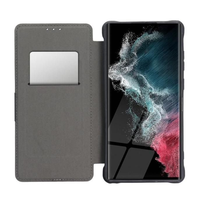 OEM - PIANO fodral för Samsung A12 svart