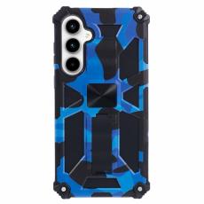 OEM - Mobilskal f&ouml;r Samsung Galaxy S26 Plus Kickstand PC + TPU - Kamouflage Bl&aring;