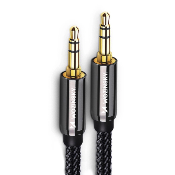Wozinsky - Wozinsky 2xAUX Kabel Universal Mini Jack 1.5m - Svart