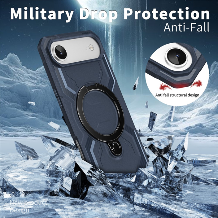 A-One Brand - Mobilskal till iPhone Air MagSafe Kickstand TPU + PC - Blå