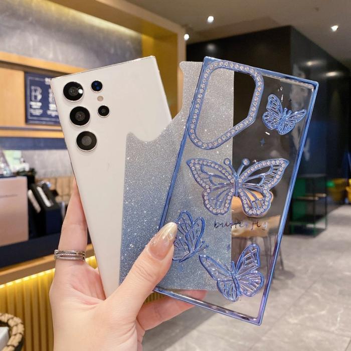 OEM - Mobilskal för Samsung Galaxy S26 Ultra TPU med rhinestones - Guld
