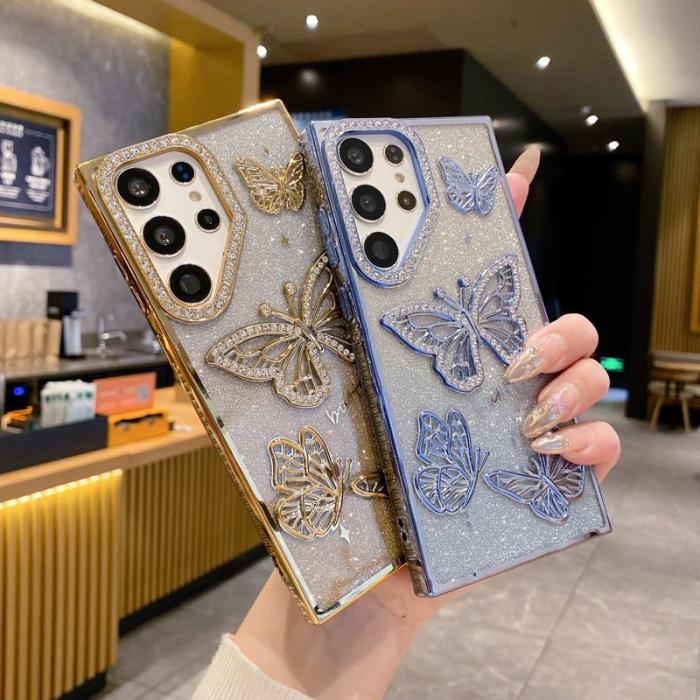 OEM - Mobilskal för Samsung Galaxy S26 Ultra TPU med rhinestones - Guld
