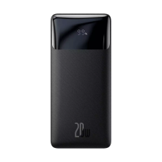 BASEUS - Baseus Digital Display Snabbladdare 10000mAh 20W - Svart