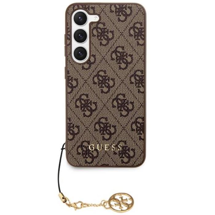 Guess - Guess Mobilskal till Galaxy S24 Charms Collection - Brun