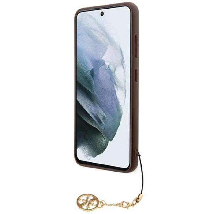 Guess - Guess Mobilskal till Galaxy S24 Charms Collection - Brun