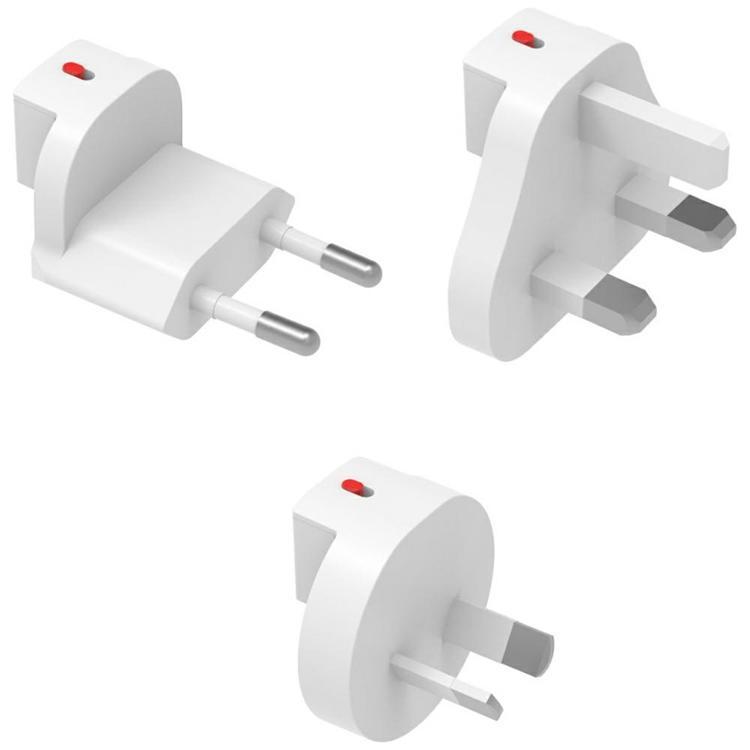 [3-Pack] 4smarts Reseadapter för GaN Flex Hybridladdare 6-i-1 FlatPlug Slim | 505295 | AlltMobil