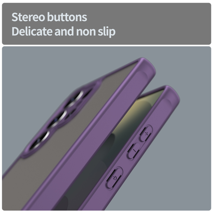 WANLONFENG - WANLONFENG Galaxy S25 Ultra Mobilskal FD Series Skin - Lila