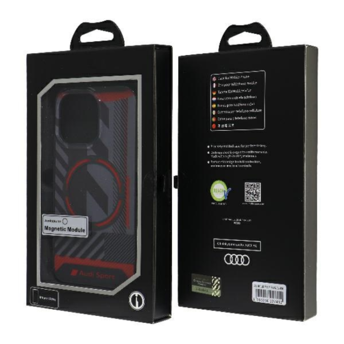 Audi - Audi iPhone 13 Pro Max Mobilskal Magsafe IML Sport - Svart