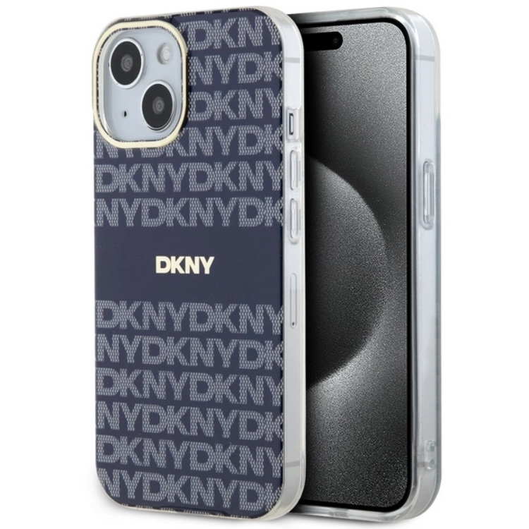 DKNY Mobilskal till iPhone 15/14/13 Magsafe IML Mono & Stripe - Blå | 2353 | AlltMobil