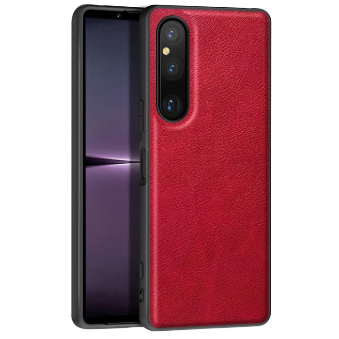 A-One Brand - Sony Xperia 10 V Mobilskal TPU PU-Läder - Röd