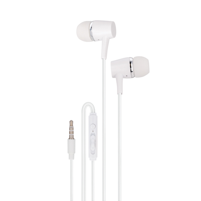 Maxlife - Maxlife Trådbunden Hörlurar Jack 3.5mm MXEP-02 - Vit