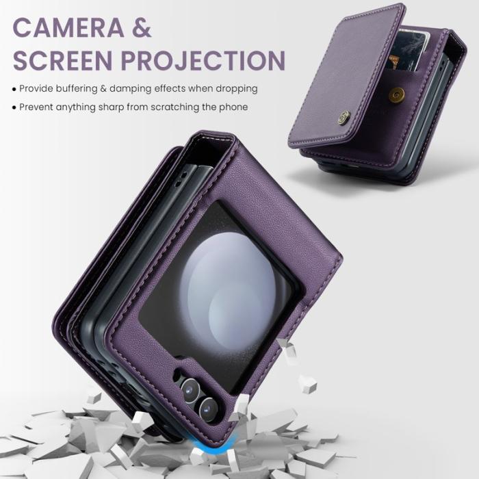 Caseme - CASEME C22 Fodral för Samsung Galaxy Z Flip7 FE 5G - Lila