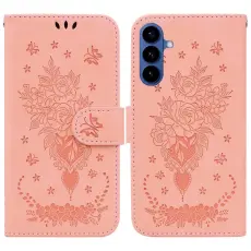 OEM - Samsung Galaxy S26 / S26 Pro Pl&aring;nboksfodral Konstl&auml;der Fusion 5G - Rosa