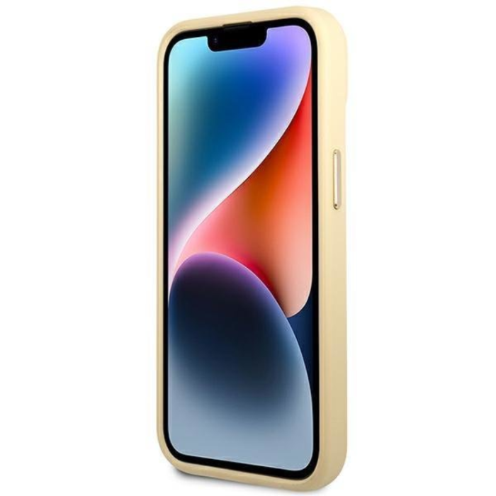 Guess - GUESS iPhone 14 Plus Skal Croco Collection - Guld