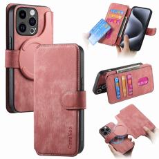 CASENEO - CASENEO MW-03 iPhone 13 Pro Max Pl&aring;nboksfodral Konstl&auml;der - Rosa