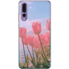Gustaf - Mobilskal till Huawei P20 Pro med Rosa Tulpaner