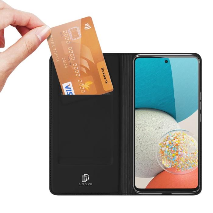 Dux Ducis - DUX DUCIS Skin Pro Samsung Galaxy A53 Plånboksfodral KonstLäder - Svart