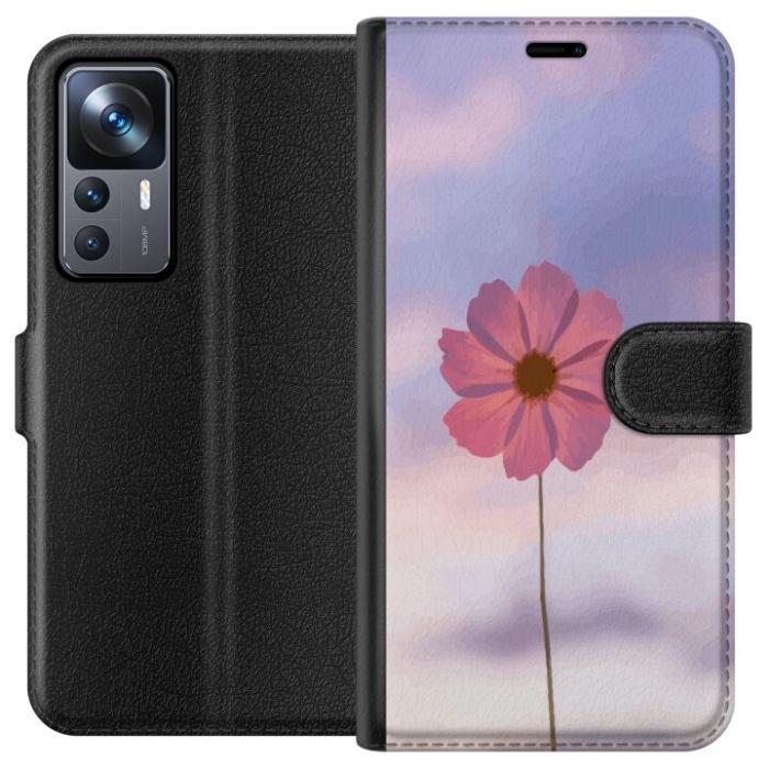 iSecrets - Plånboksfodral till Xiaomi 12T med Rosa blomma