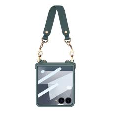 GKK - GKK Samsung Galaxy Z Flip7 Fodral - PC + Tempered Glass - Gr&ouml;n