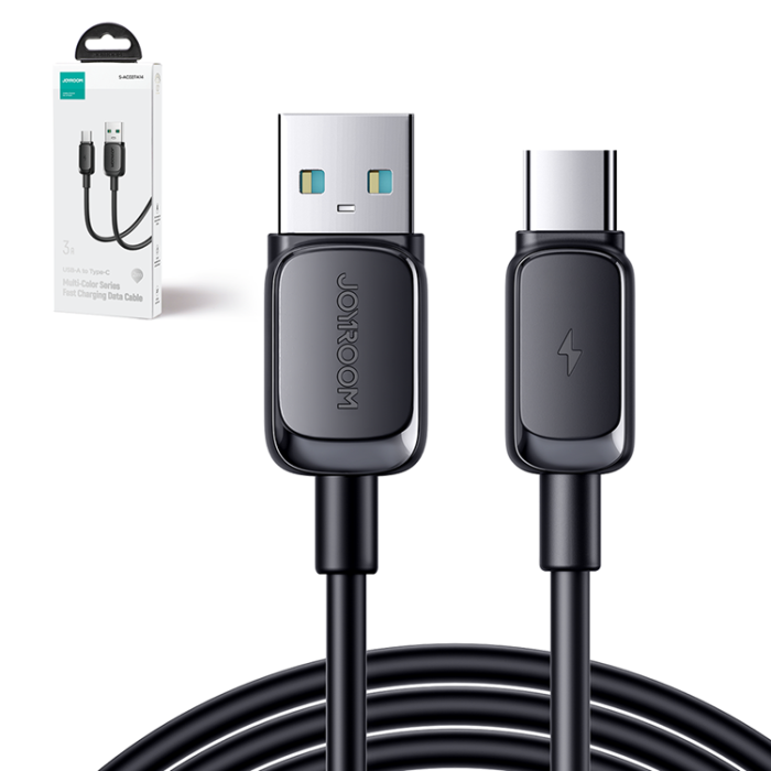 Joyroom - Joyroom USB-C till USB-A kabel 3A 1.2m - Svart