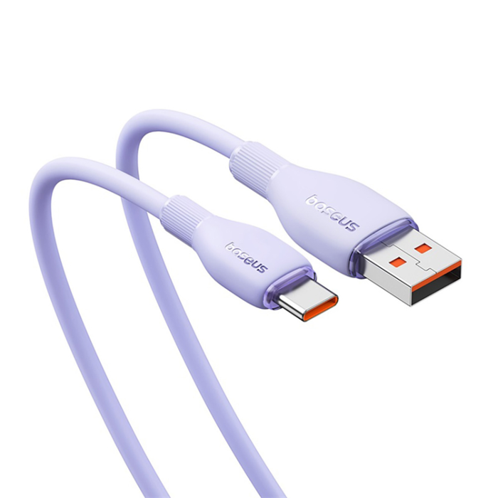 BASEUS - Baseus USB-A - USB-C kabel 100W 2m Pudding - Lila