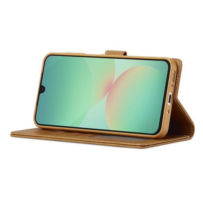 LC.imeeke - LC.IMEEKE Samsung Galaxy A17 Plånboksfodral Konstläder - Gul