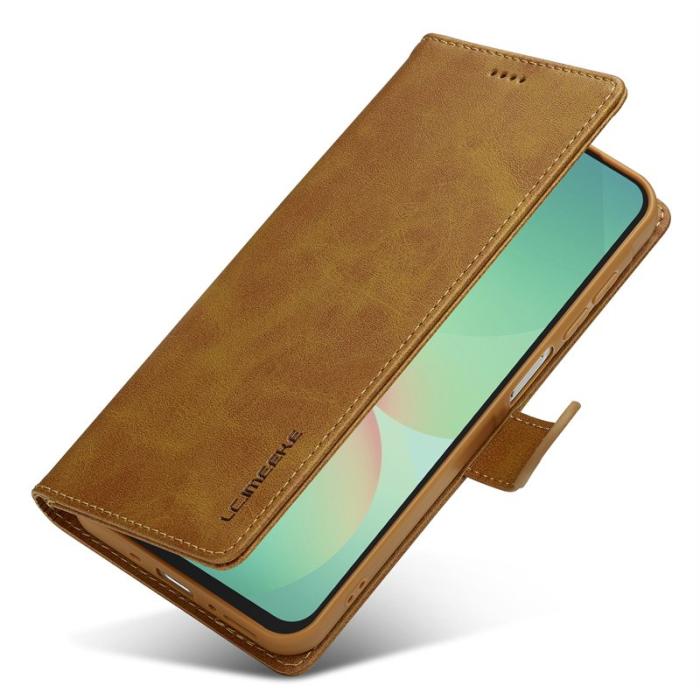 LC.imeeke - LC.IMEEKE Samsung Galaxy A17 Plånboksfodral Konstläder - Gul