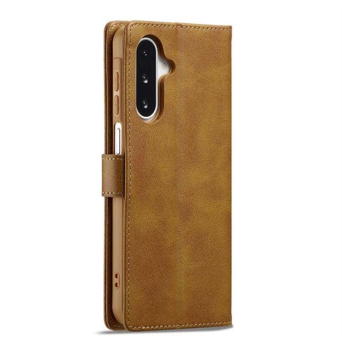 LC.imeeke - LC.IMEEKE Samsung Galaxy A17 Plånboksfodral Konstläder - Gul