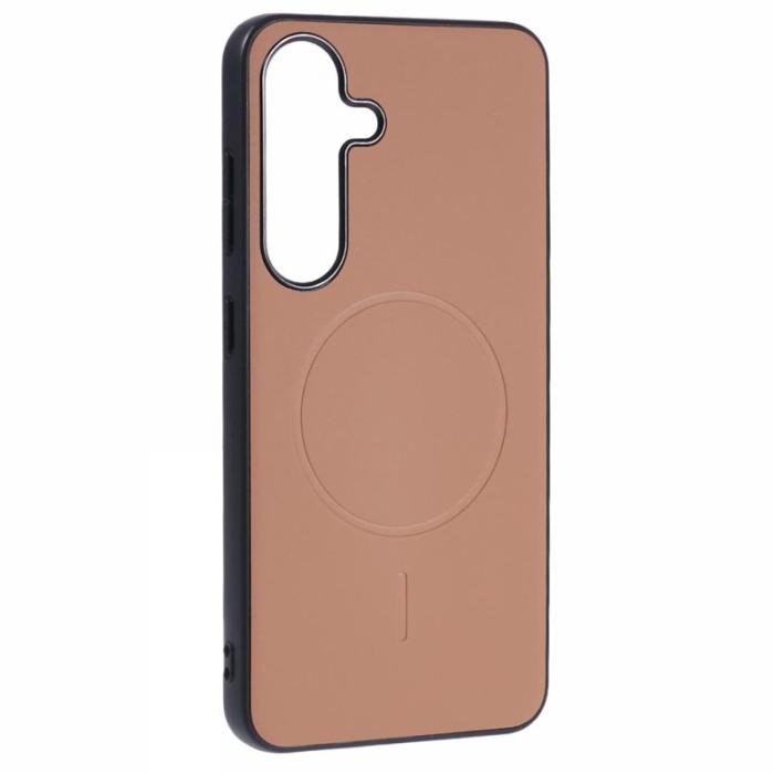 X-Level - X-LEVEL Mobilskal till Samsung Galaxy S25 MagSafe PC+TPU+PU Guld