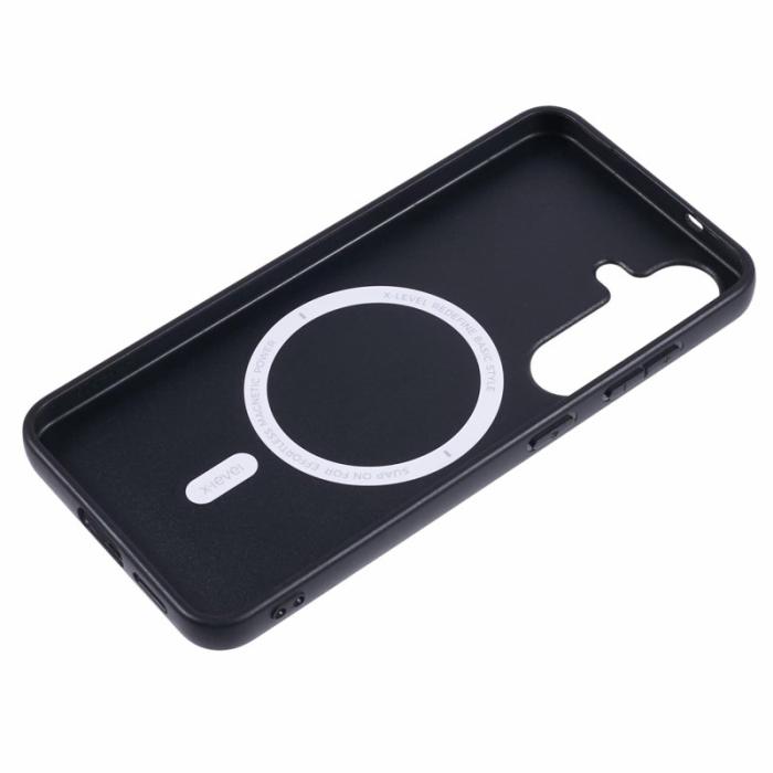 X-Level - X-LEVEL Mobilskal till Samsung Galaxy S25 MagSafe PC+TPU+PU Guld