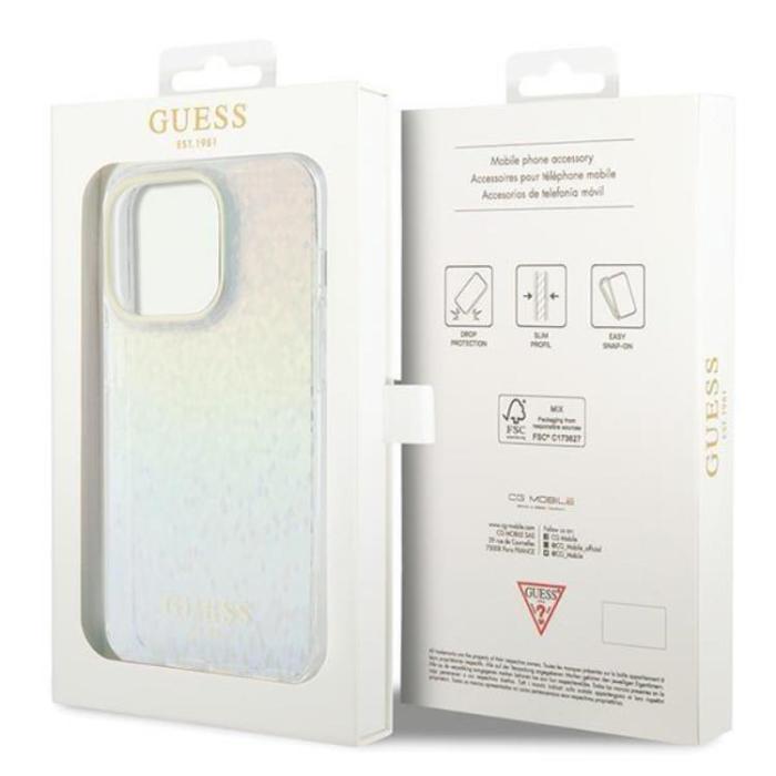 Guess - Guess iPhone 15 Pro Mobilskal IML Mirror Disco Iridescent