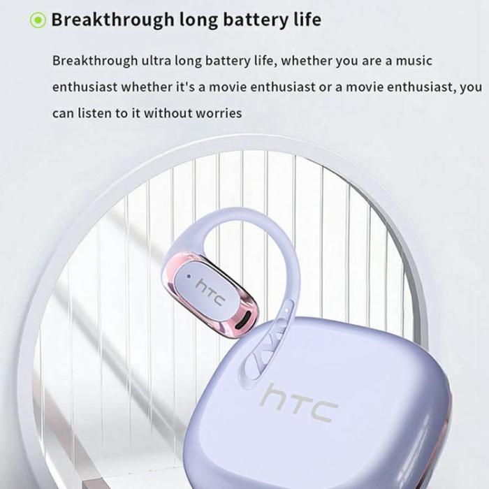 HTC - HTC Open-Ear Trådlösa Hörlurar Bluetooth 6.0 IPX5 NE28