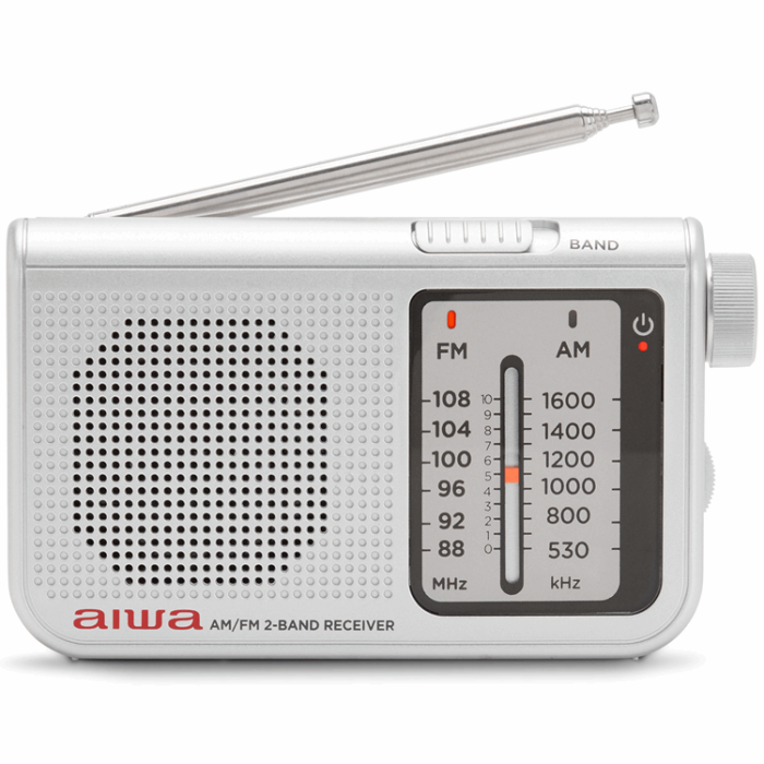 AIWA - AIWA Pocket Radio med FM/MW - Silver