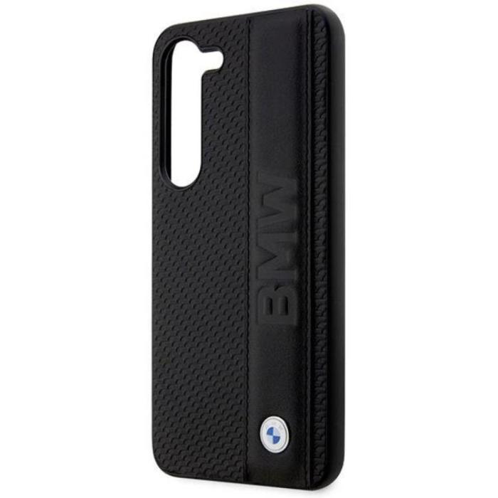 BMW - BMW Galaxy S23 Skal Läder Textured & Stripe - Svart
