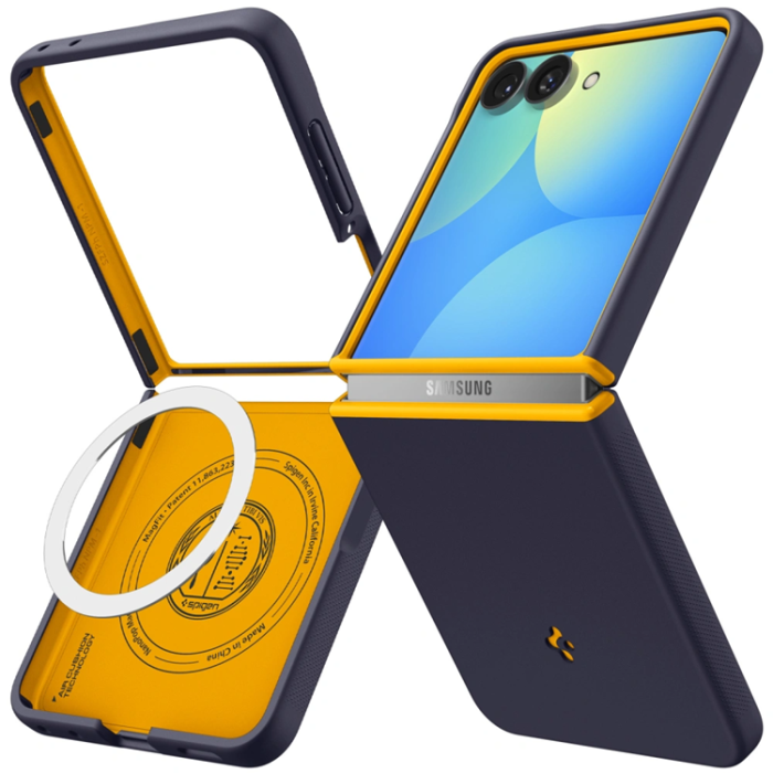 Spigen - Spigen Mobilskal För Galaxy Z Flip 8 Magsafe Nano Pop - Blueberry Blå