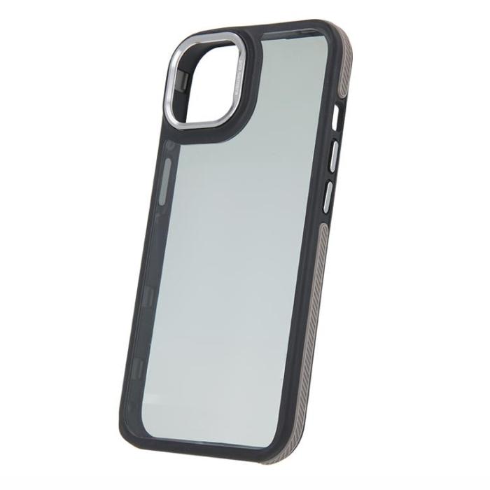 OEM - iPhone 12/12 Pro Mobilskal Crystal Black - Grå