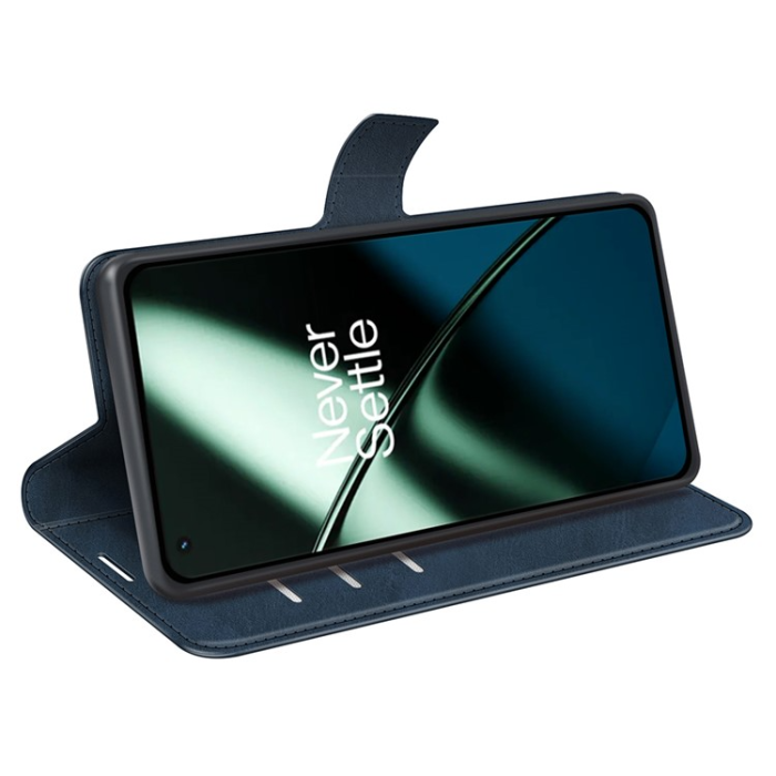 OEM - OnePlus 11 5G Plånboksfodral Calf Texture Flip - Blå