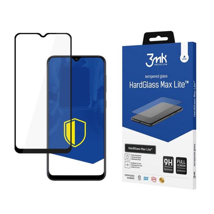 3MK - 3MK Härdat Glas Skärmskydd Max Lite Galaxy A03s 4G - Svart