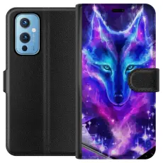 Gustaf - Pl&aring;nboksfodral till OnePlus 9 med Neon Varg