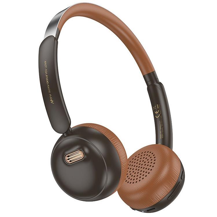Hoco On-Ear Hörlurar Trådlösa Bluetooth W62 - Brun | 505771 | AlltMobil