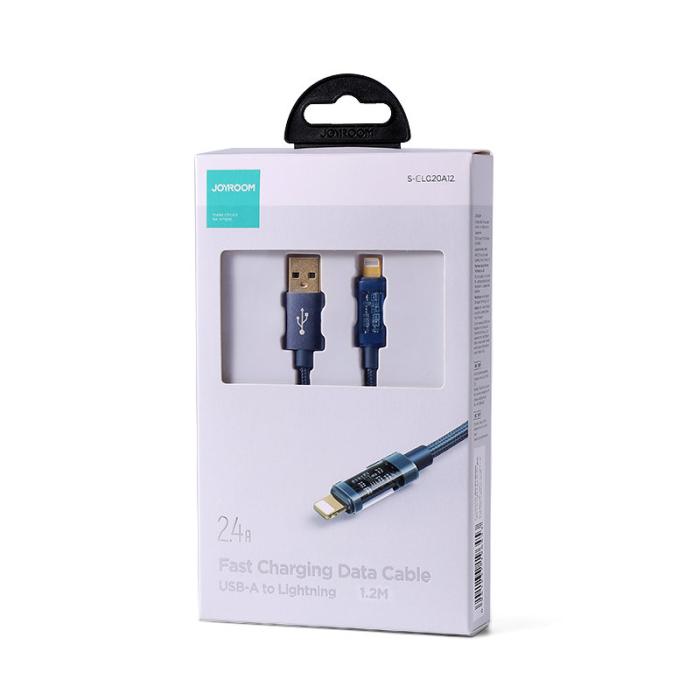 Joyroom - Joyroom Kabel - Lightning 2.4A 20W 1.2m - Blå
