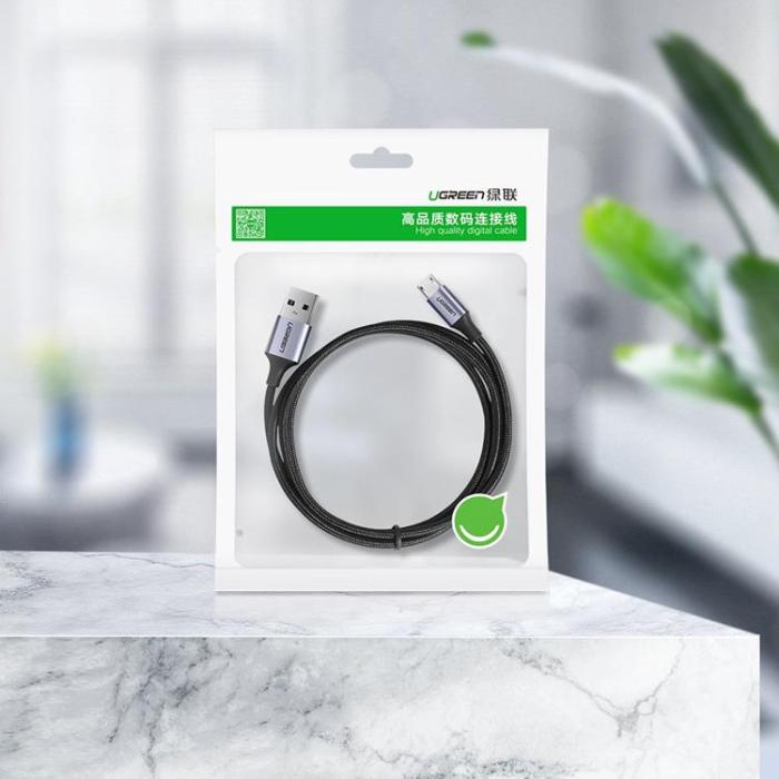 Ugreen - Ugreen Micro USB Kabel 1m - Grå