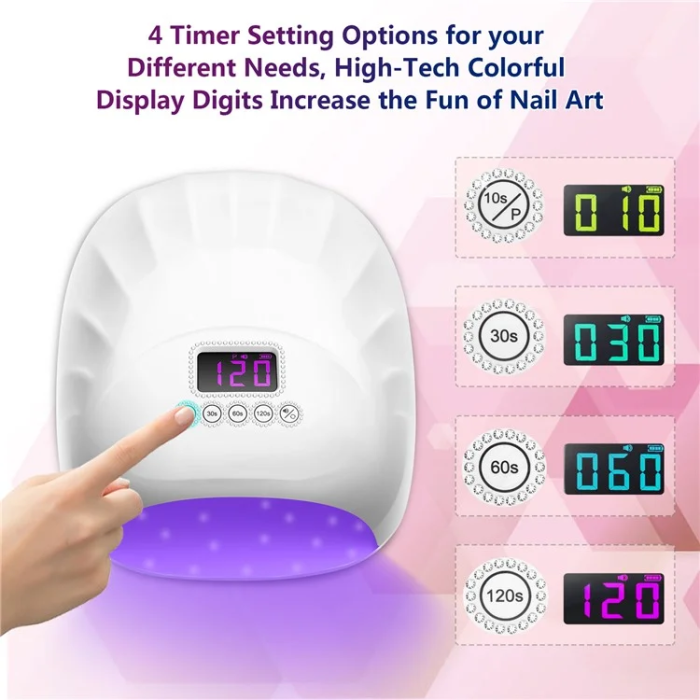 OEM - Nagellack Baklampa 78W Snabbtorkande Nail Art Ljusterapi