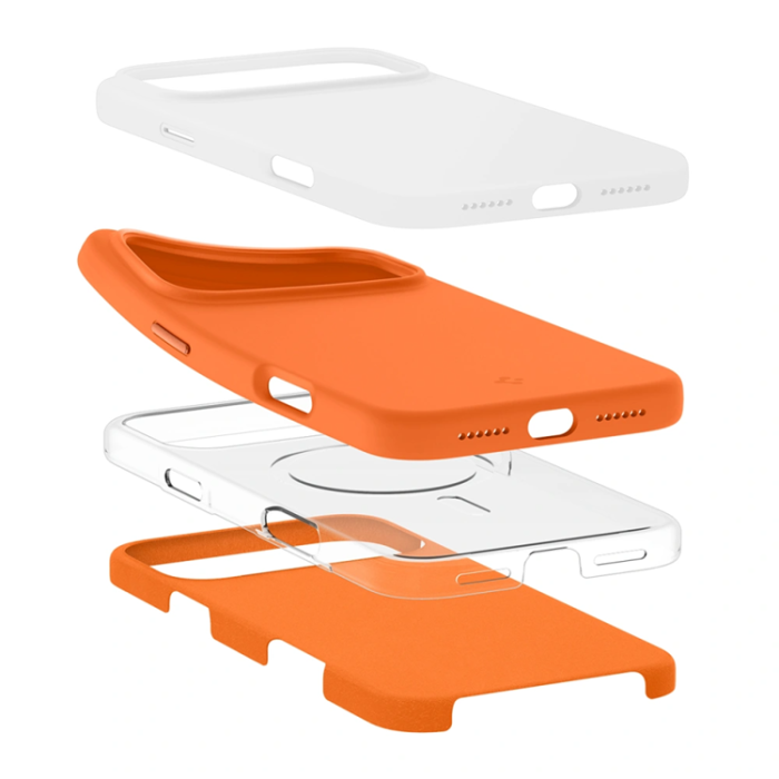 Spigen - Spigen Mobilskal För iPhone 17 Pro Max Magsafe Silikon Fit - Orange